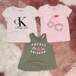 Girls T-shirts. Size 3T. No stains.